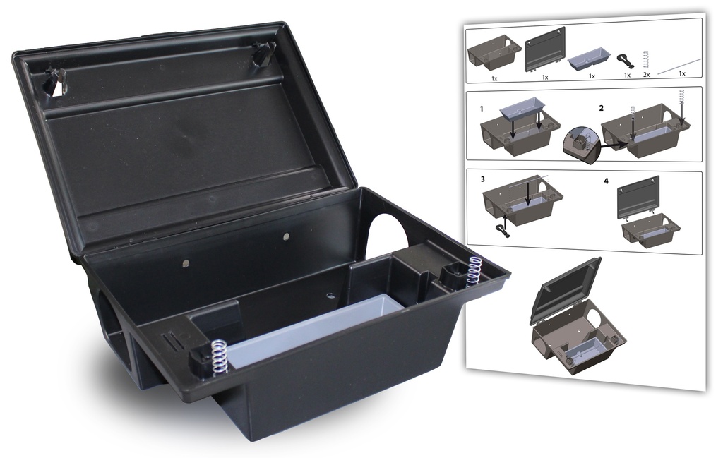 Poste d’appâtage empilable